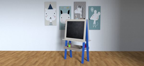 Escritorio Infantil Mobilex 0.70M Iza Color Azul/Kallio