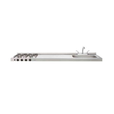 Meson inoxidable Ovata Derecho  1.80cm