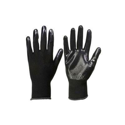 Guante Flex Nitrilo Nylon Negro Talla 9