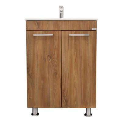 MUEBLE DE BAÑO MILAN 60 COLOR CAPUCCINO+ LAVAMANOS