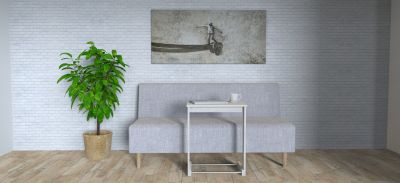 Mesa De Trabajo Auxiliar Mobilex 0.60M Santa Rosa Color Kallio