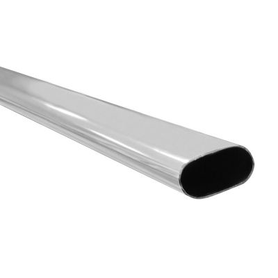 Tubo Ovalado Para Closet Cromado Spar