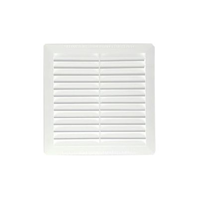 Rejilla Ventilación Plástica  Gas Tipo Persiana 30X30cm Blanca