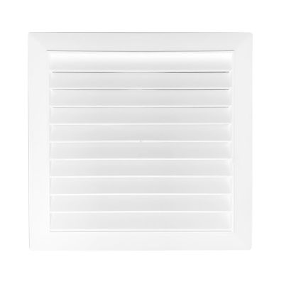 Rejilla Ventilación Plástica Tipo Persina 22X22cm Blanca